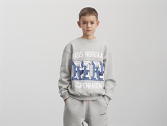 Mads Nørgaard light grey melange printed sweatshirt Sonar